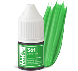 Изображение Краситель жирорастворимый Зеленый Art Color choco, 12 мл